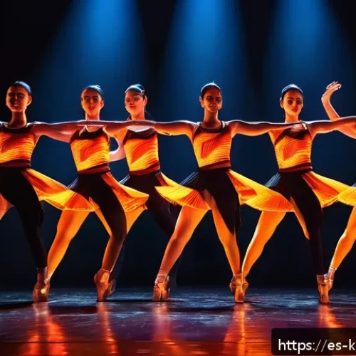 Home 29 여자 아이들 화 火花 퍼포먼스 분석 - A dynamic stage performance featuring a group of female dancers in dark, fire-inspired costumes with...